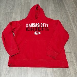 Fanatics Red Pullover Hoodie with Hood and Drawstring